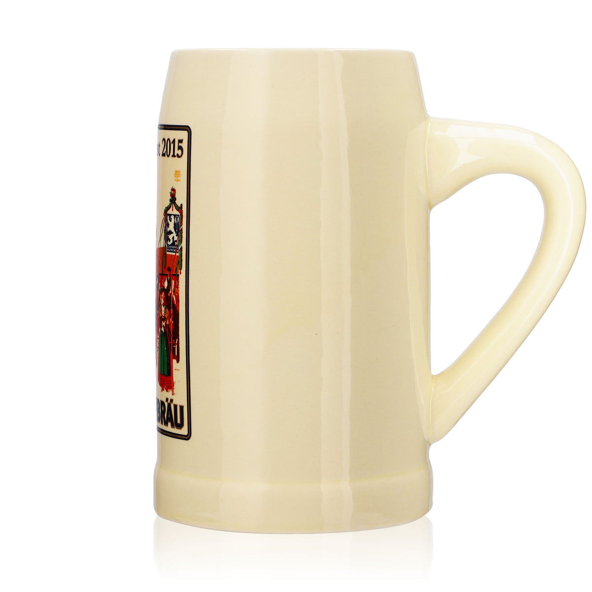 Löwenbräu Bierglas Tonkrug Steinzeukrug Seidel 0,5l Oktoberfest 2015 – Ansicht 5