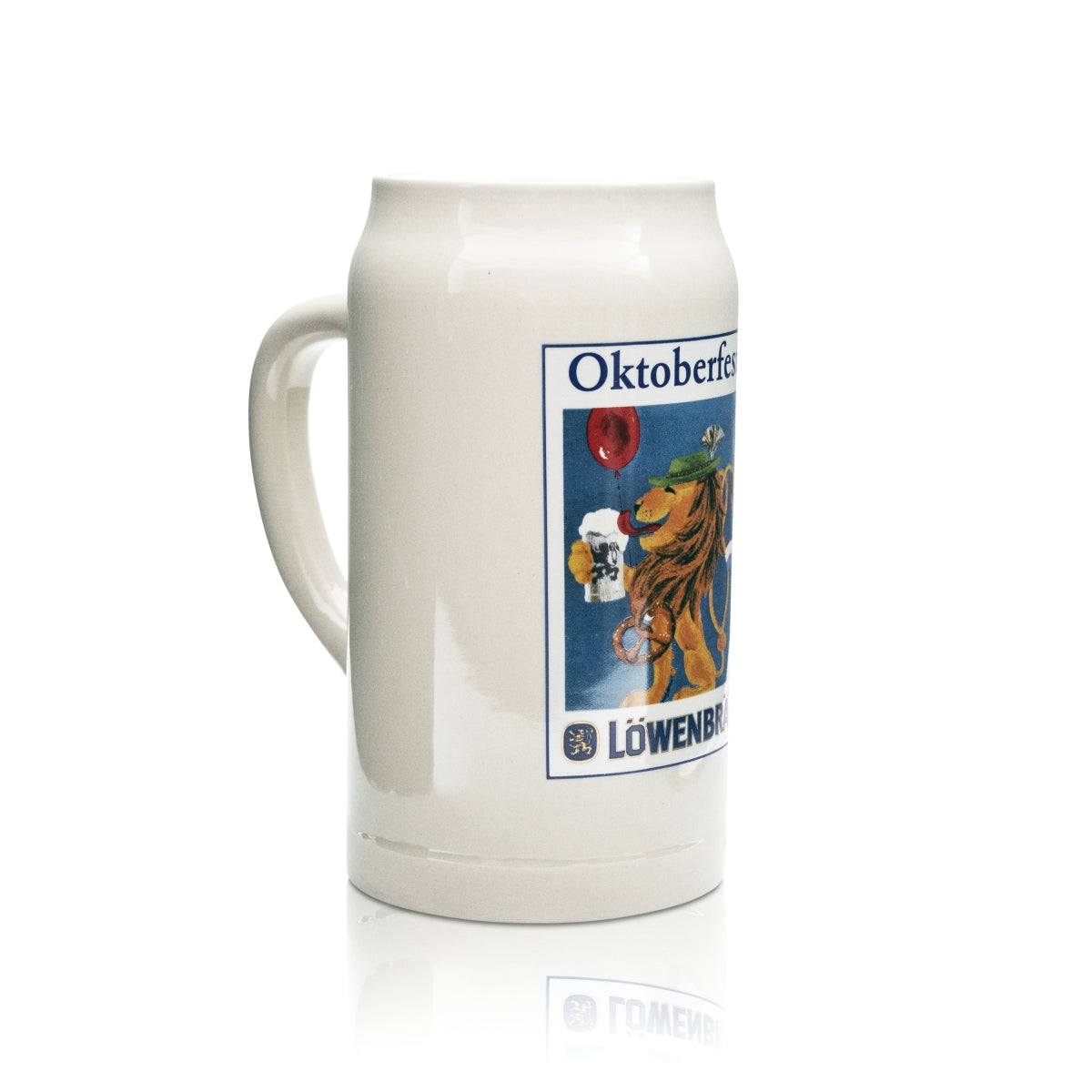 Löwenbräu Sammler Glas 1l Bier Ton Krug Humpen Seidel Gläser Oktoberfest Edition – Ansicht 2