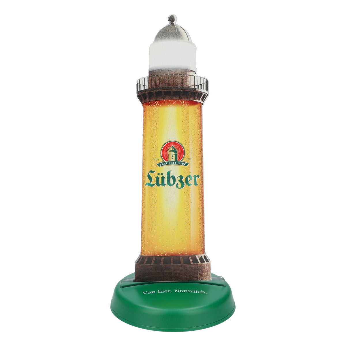 Lübzer Bier Tischaufsteller Bier XL Tischaufsteller Kartenhalter Leuchtturm – Ansicht 2