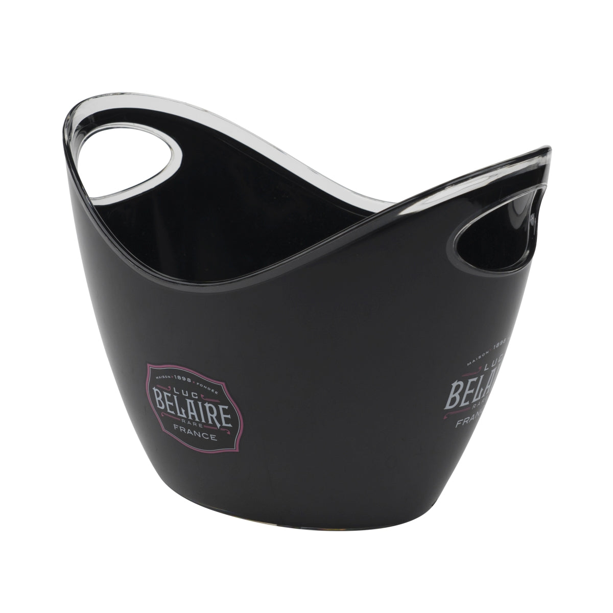 Luc Belaire Schaumweinkühler schwarz klein Flaschen Eiswürfel Behalter Cooler – Ansicht 2