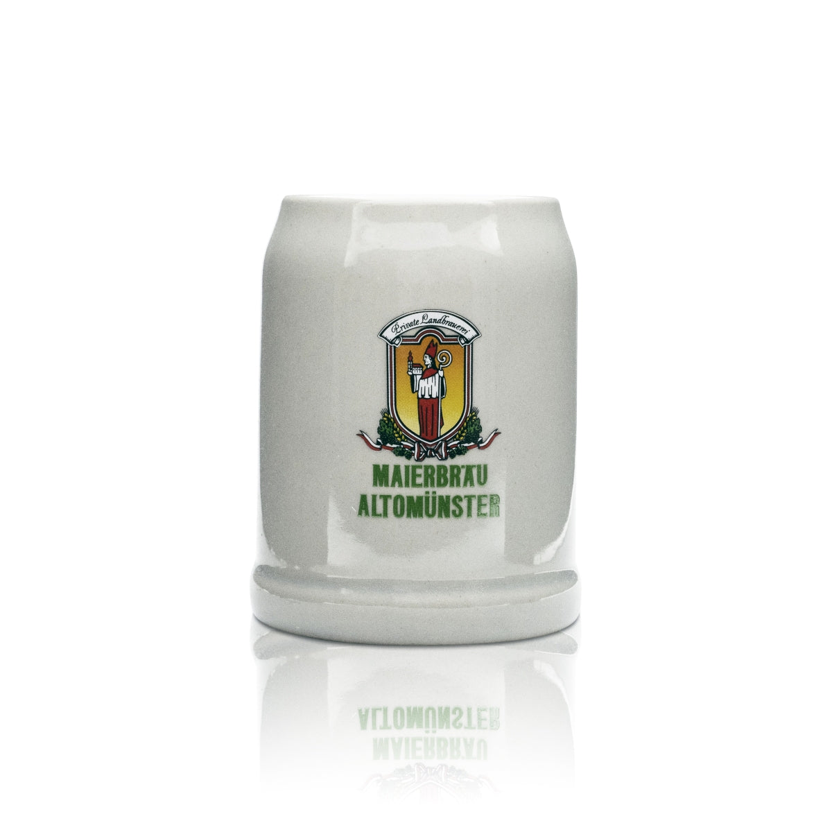 Maierbräu Bier Glas 0,5l Ton Stein Krug Humpen Seidel Gläser Brauerei Bayern