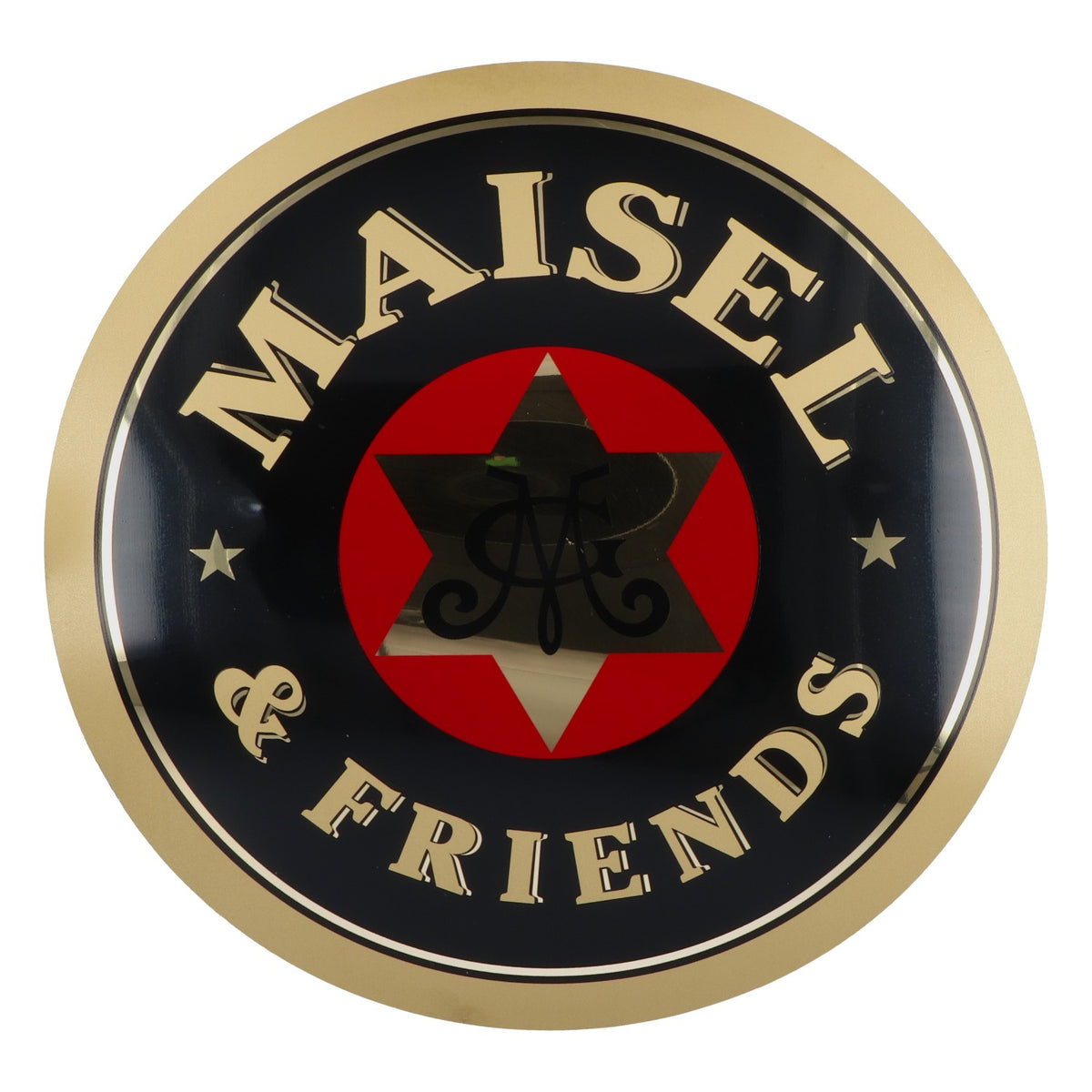 Maisel & Friends Bier Blechschild Werbeblechschild Rund zum Aufhängen