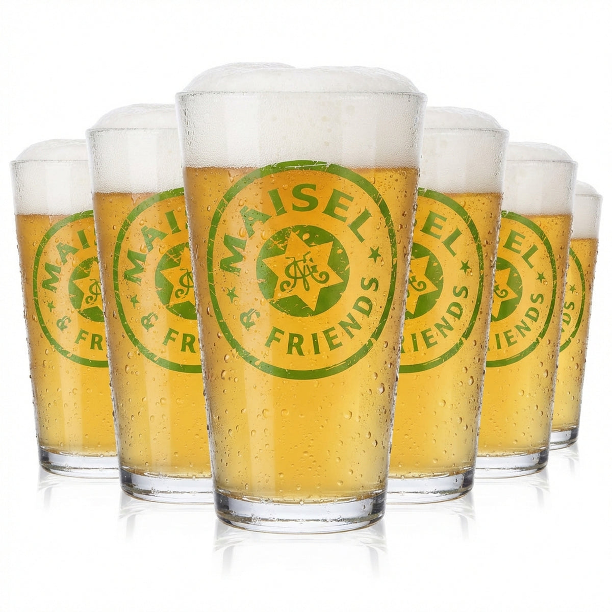Maisel Weisse Biergläser Glas Willibecher Frankonia 0,3l weiß satiniert