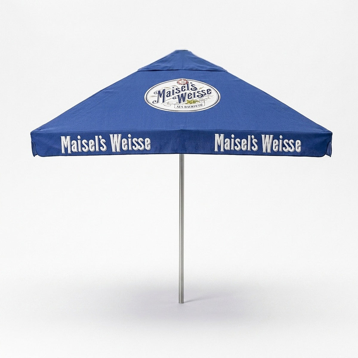 Maisels Weisse Bier Sonnenschirm 4x4m Brauerei Gastro Biergarten Schirm