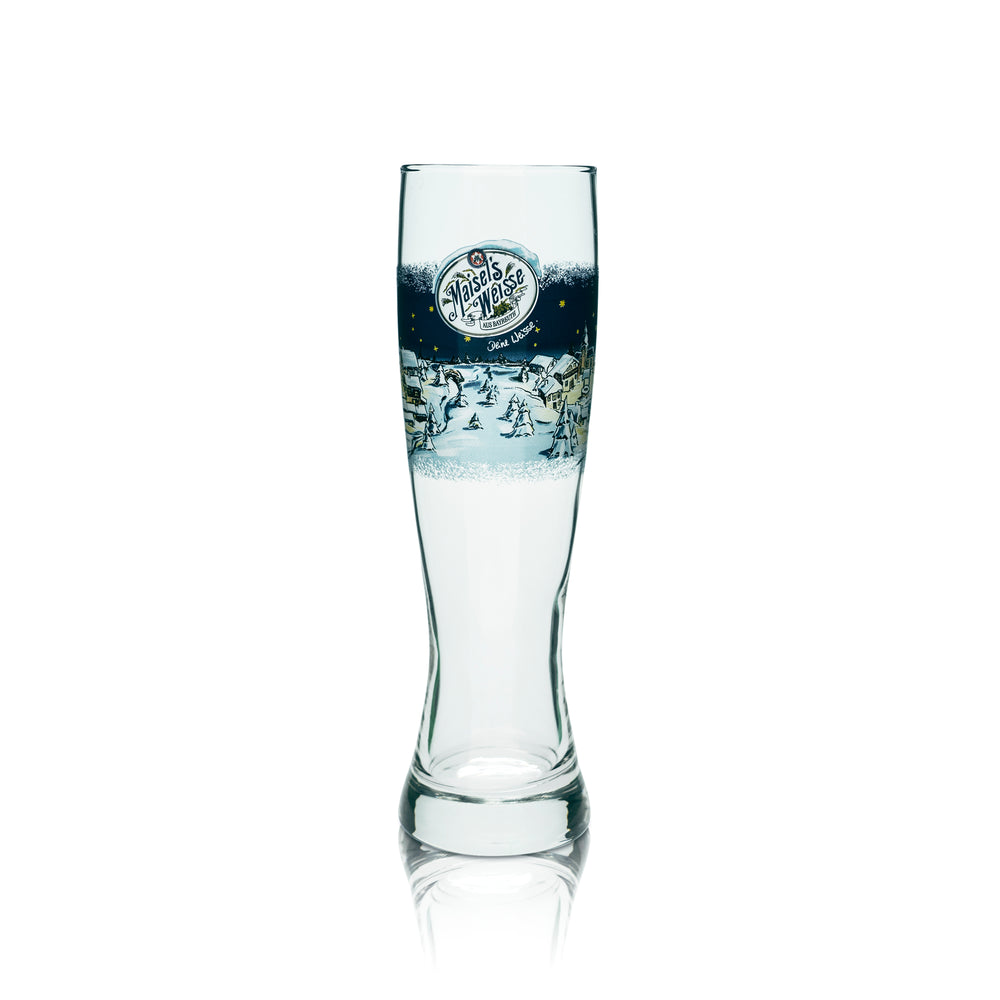 Maisels Weisse Weißbierglas 0,5l Hefeweizen Gläser Winter Sonderedition Geschenk