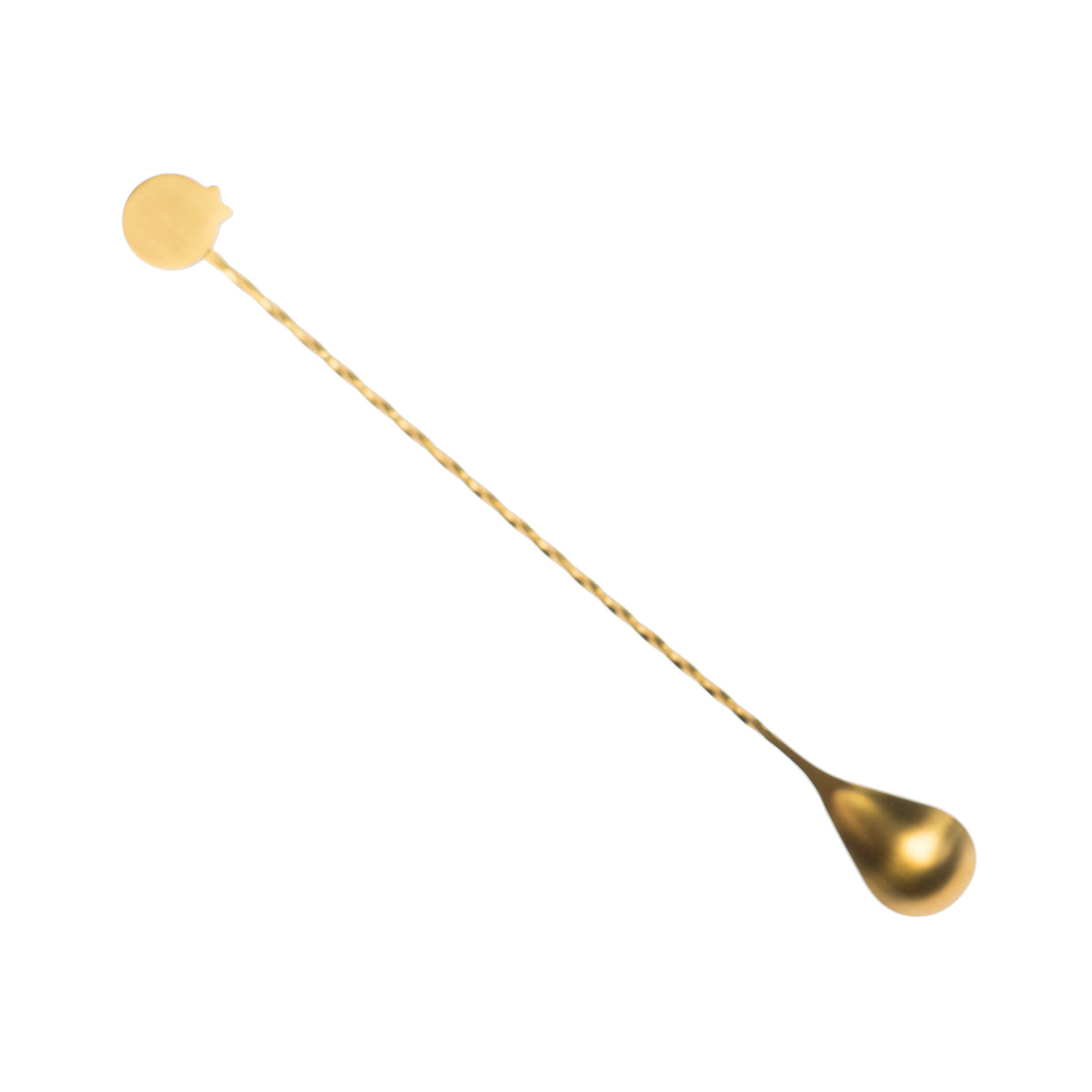 Maker's Mark Stirrer Barlöffel Gold gedreht S IV Cocktail Mixstab Rührlöffel – Ansicht 2