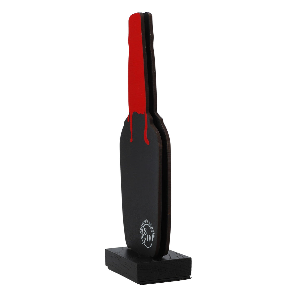 Makers Mark Whisky Tischaufsteller Kartenhalter Bierflaschenform – Ansicht 4
