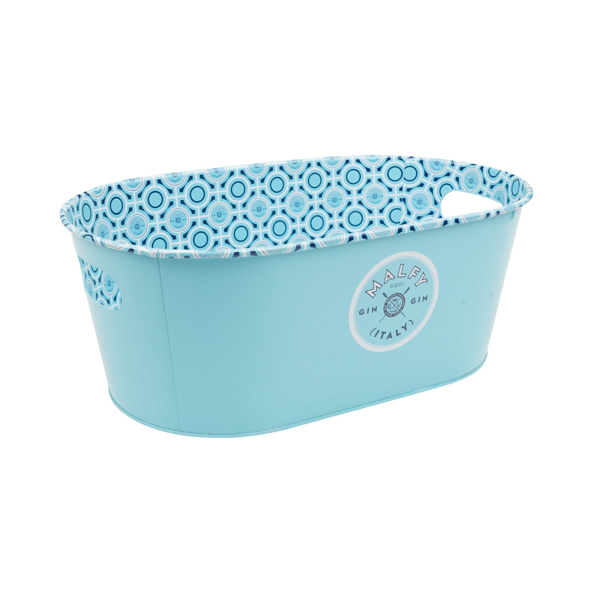 Malfy Gin Flaschenkühler Eiswürfelbehälter Wanne Hellblau 41x25x15cm – Ansicht 2