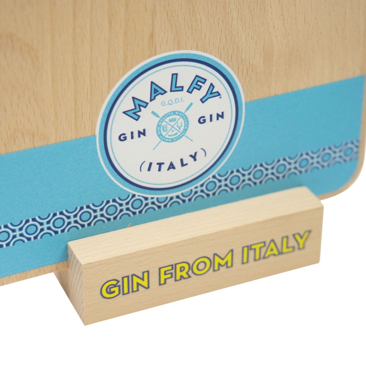 Malfy Gin Tischaufsteller Holz Klemmbrett Speisekartenhalter Menükarten Gastro – Ansicht 4