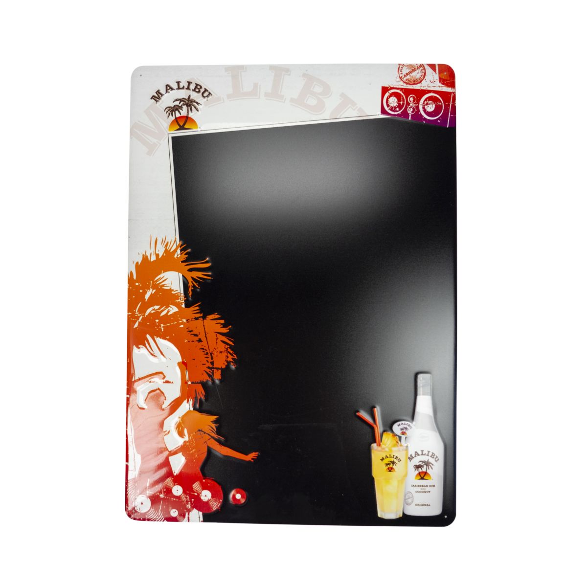 Malibu Blechschild Reklameschild Wandschild 69x49 cm Dekoration Merchandise