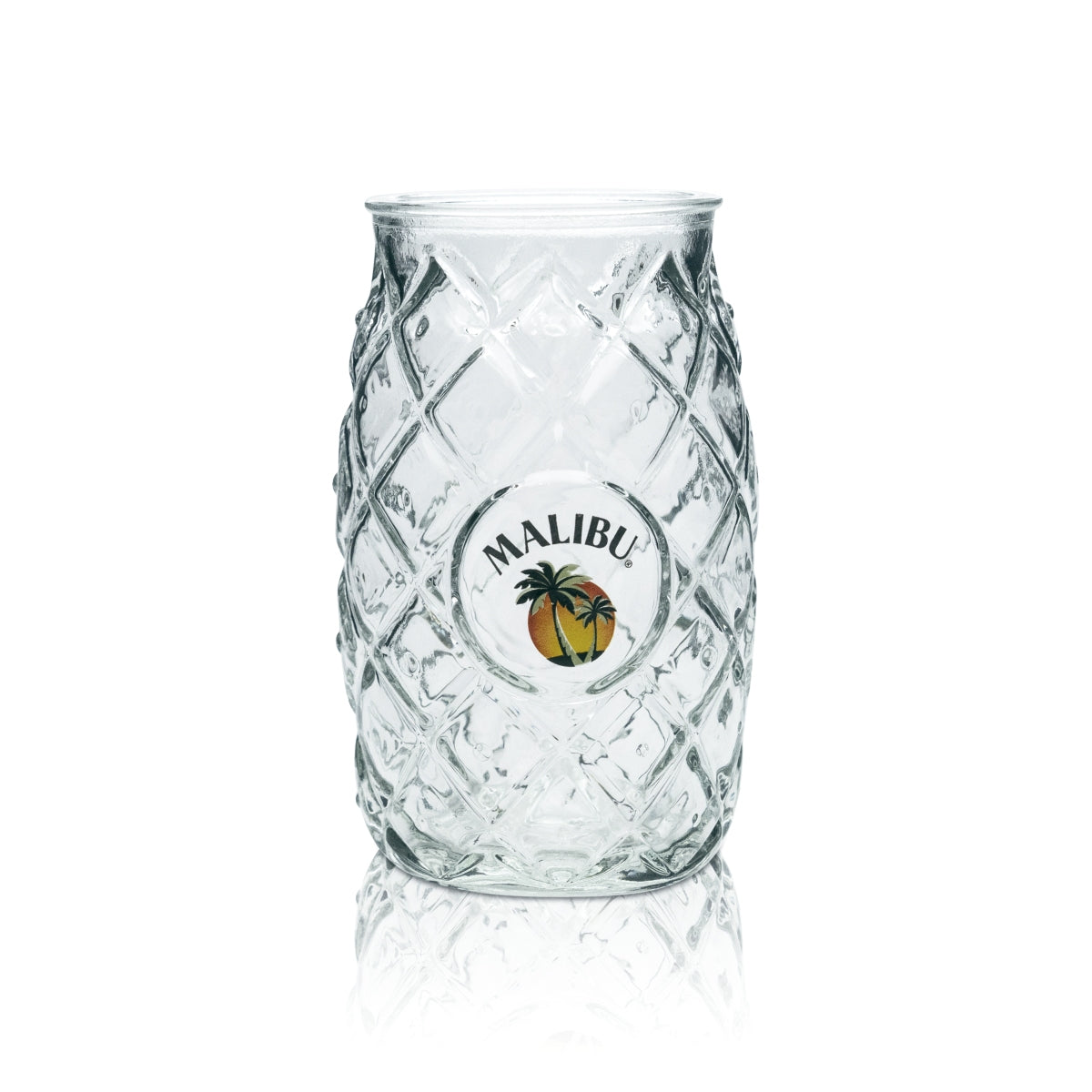 Malibu Glas Ananas 0,4l Longdrinkglas Cocktailglas Aperitif Kontur Becher Gläser