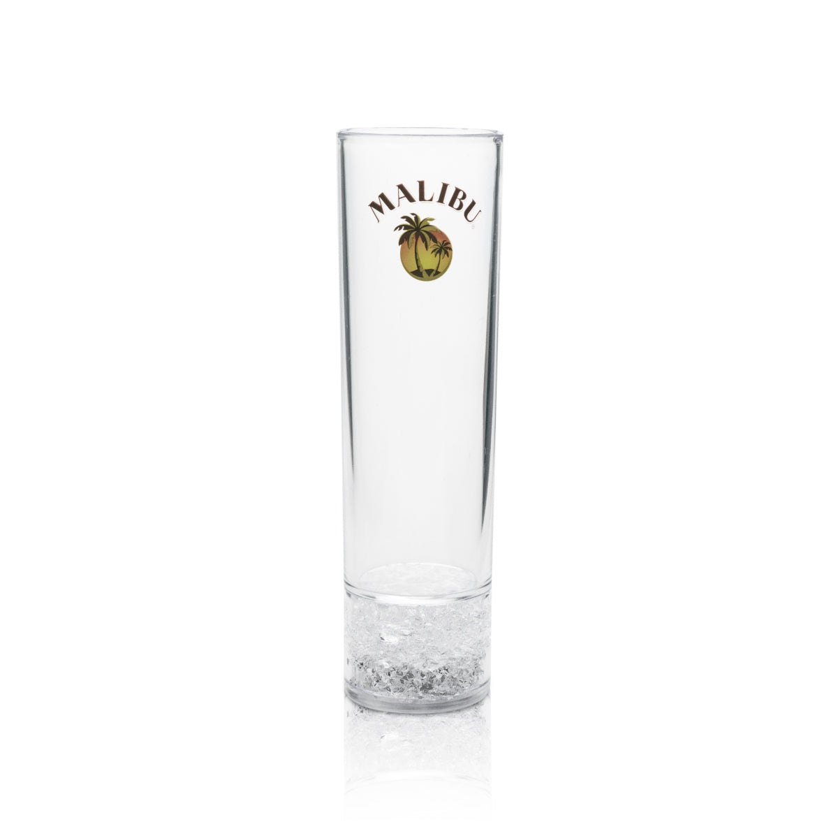 6x Malibu Likör Glas Becher LED Steinchen beleuchteter Boden – Ansicht 2