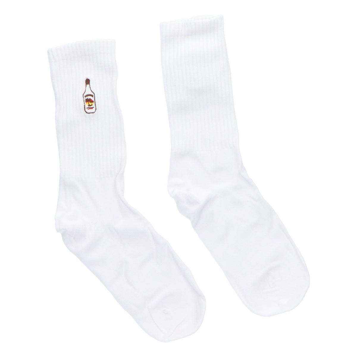 Malibu Socken Strümpfe Baumwolle Flasche Größe 38-45 Unisex Tennissocken Crew