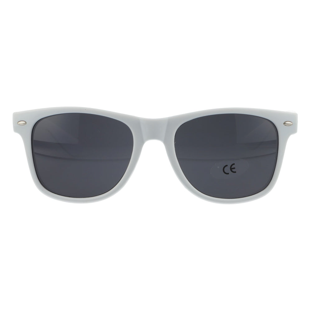 Malibu Sonnenbrille weiß UV 400 Schutz schwarzes Glas Strand Party Brille