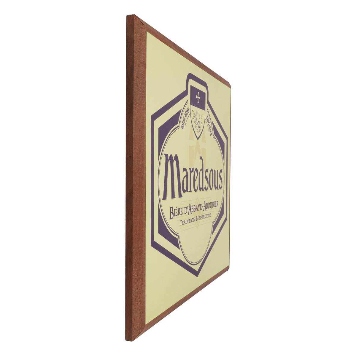 Maredsous Bier Wandbild Wanddekoration Bild Holz 32,5cm x 32,5cm – Ansicht 2