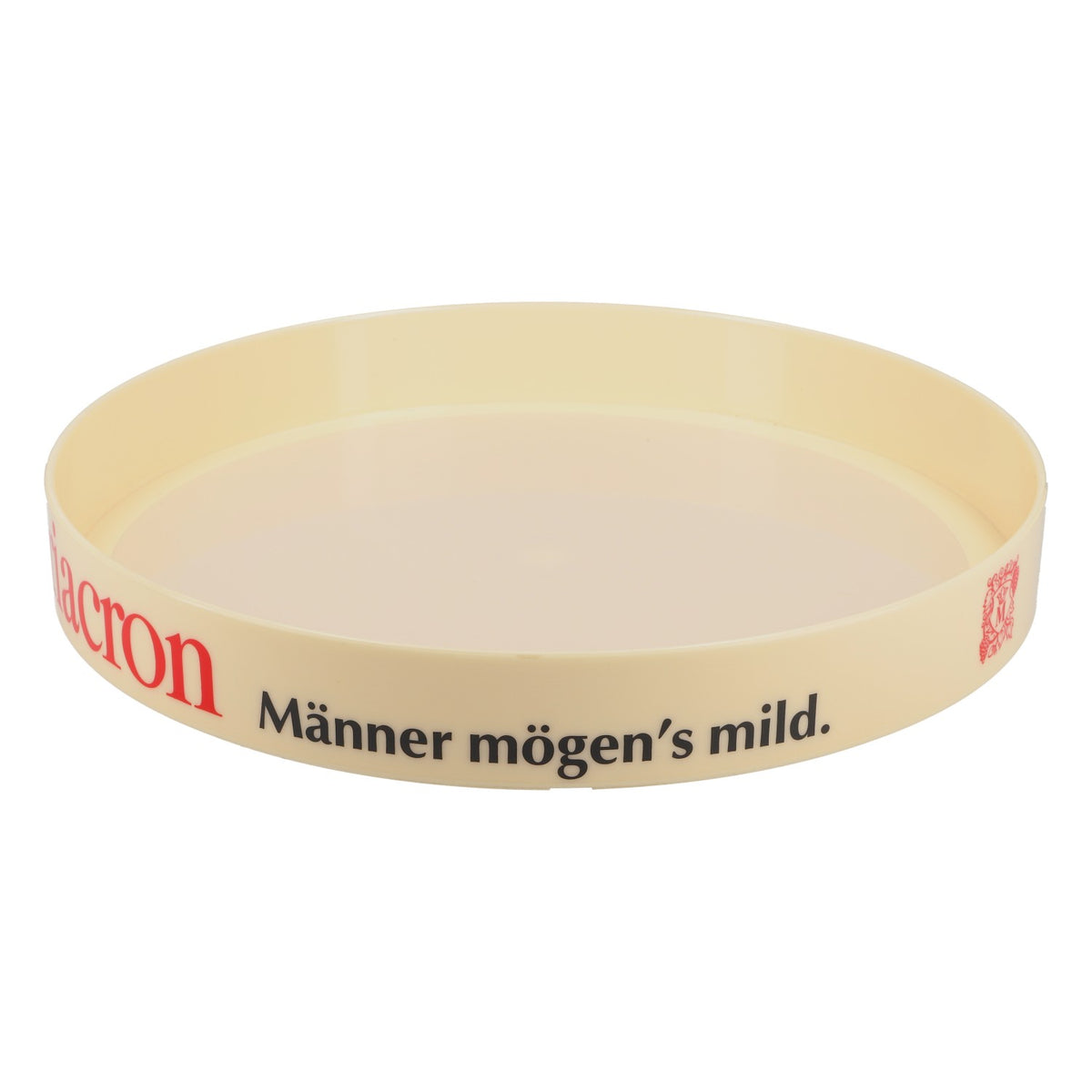 Mariacron Weinbrand Rundtablett Serviertablett Kellnertablett beige – Ansicht 2