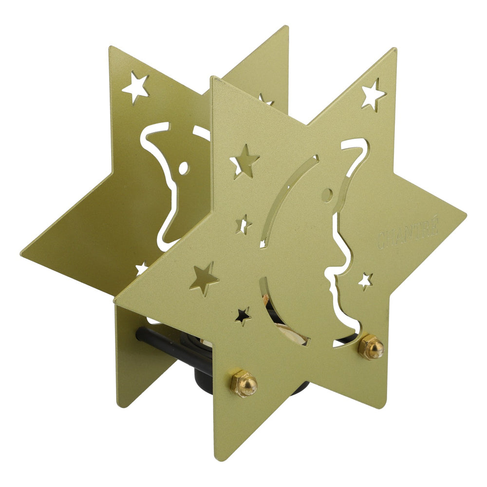 Mariacron Weinbrand Windlicht 13x15 cm Terrassenlicht Sternleuchten gold