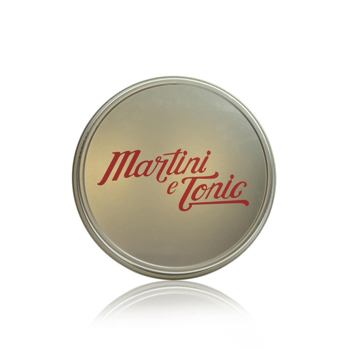 Martini Wermut Tablett Serviertablett Kellnertablett Metall Martini e Tonic – Ansicht 2