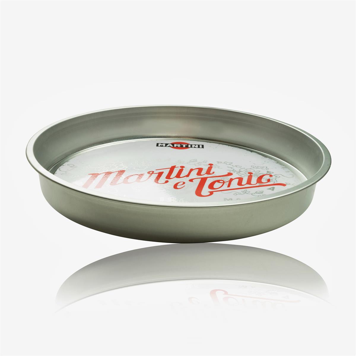 Martini Wermut Tablett Serviertablett Kellnertablett Metall Martini e Tonic – Ansicht 3