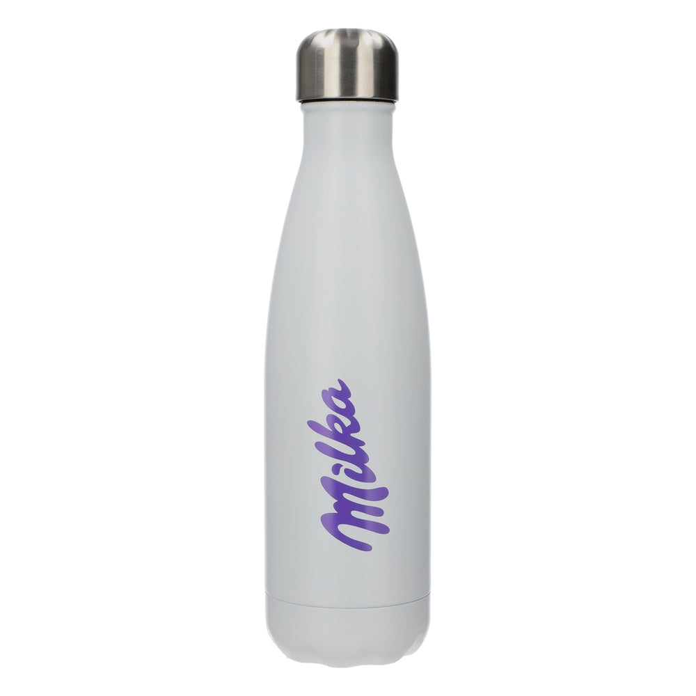 Milka Schokolade Aluminium Trinkflasche Thermoflasche Isoflasche ca. 0,5l