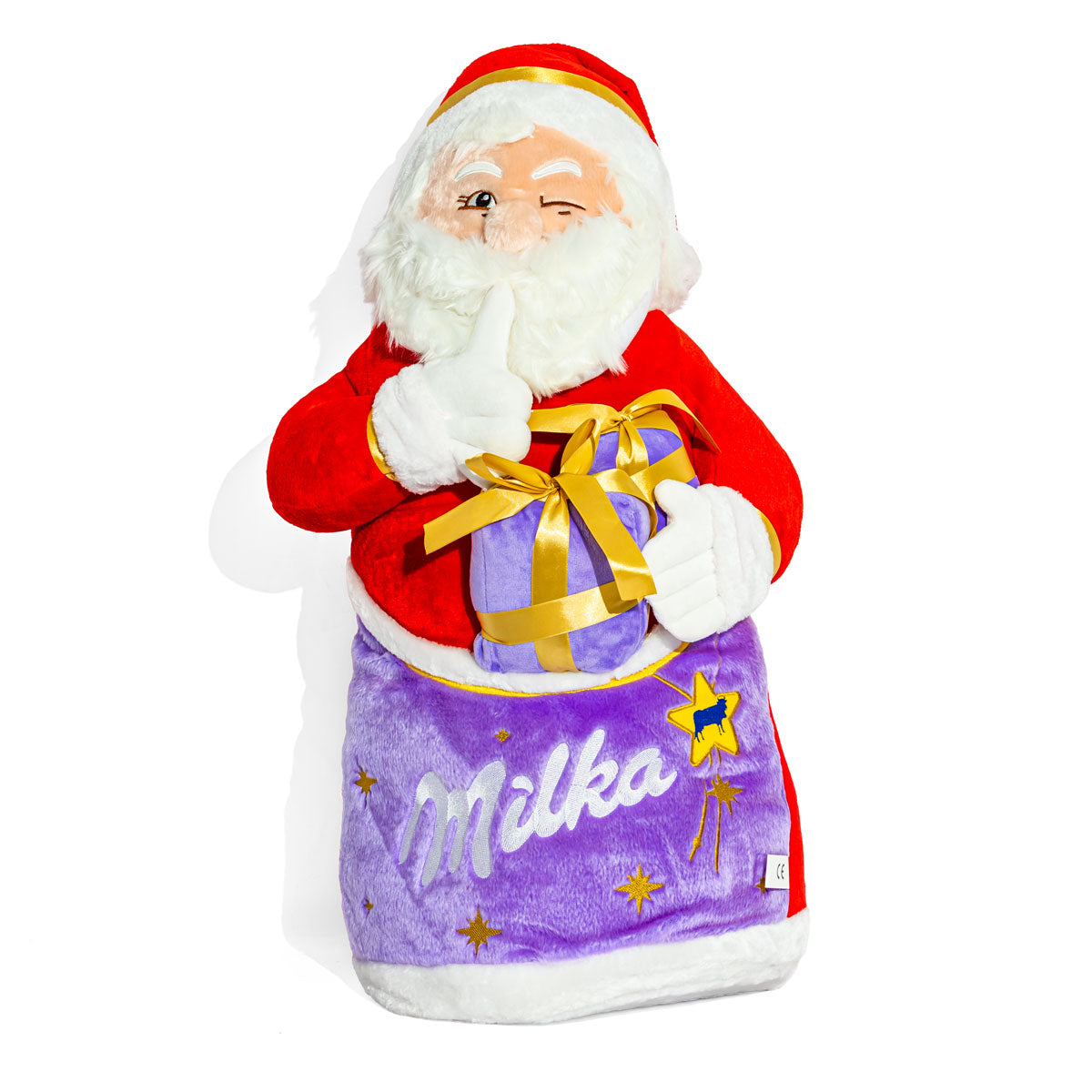 Milka Schokolade Plüsch Weihnachtsmann Plüschfigur Weihnachten