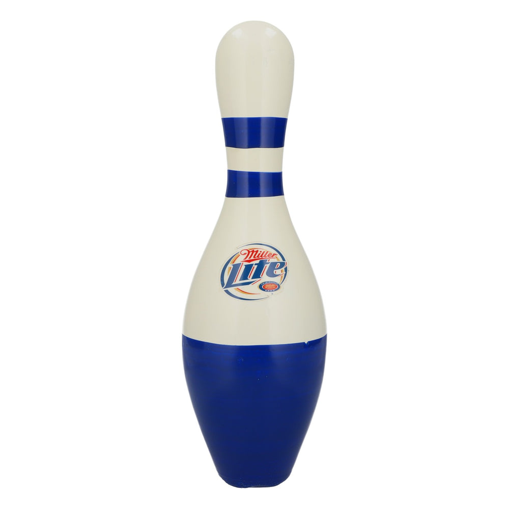 Miller Lite Bier Bowling Pin Holz Deko Man Cave Bar Sammlerstück