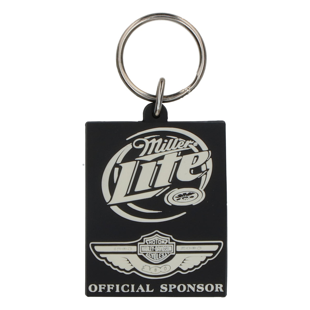 Miller Lite Harley-Davidson Schlüsselanhänger Gummi Official Sponsor – Ansicht 2