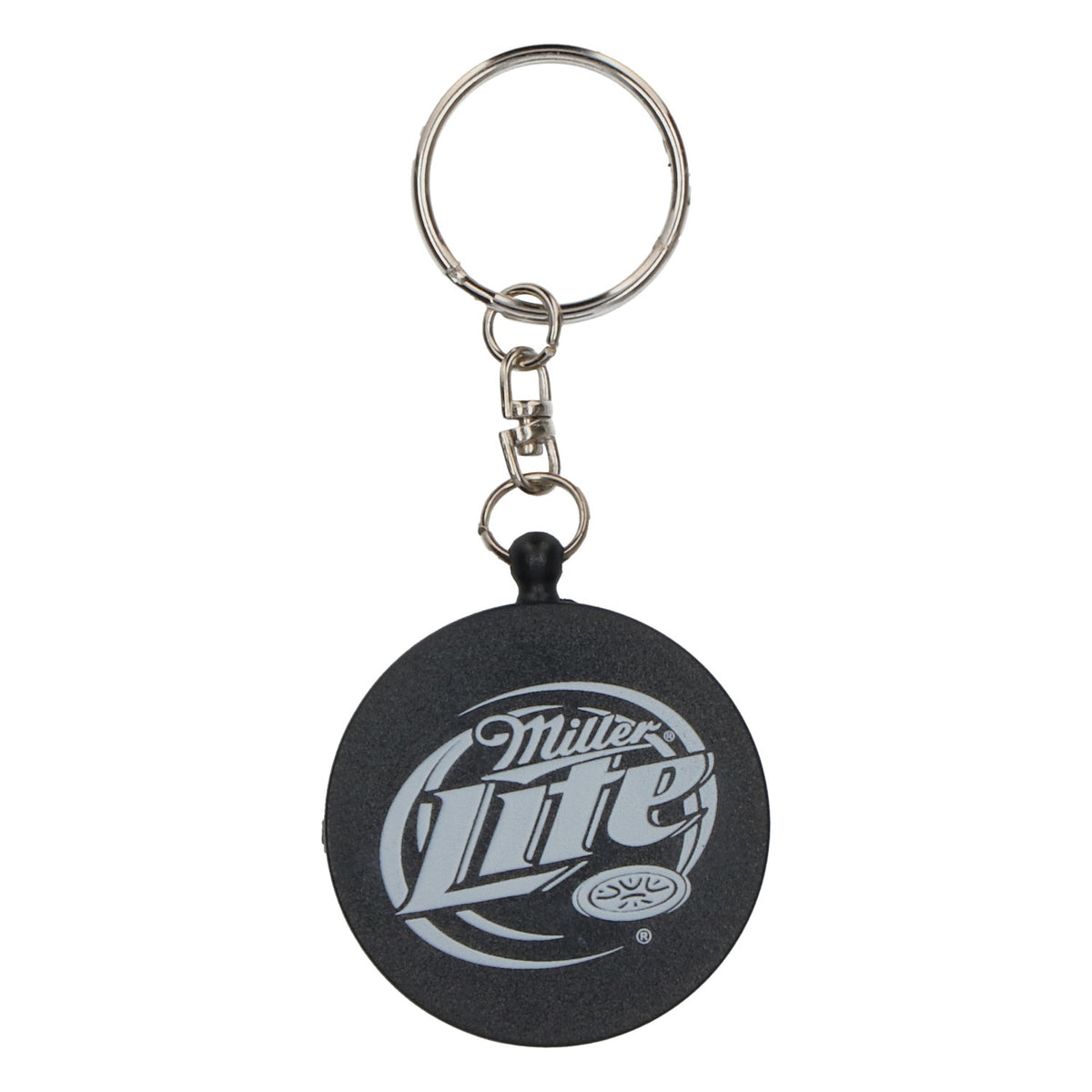 Miller Lite Schlüsselanhänger Kompass schwarz Kunststoff Bier Fan Accessoire – Ansicht 3