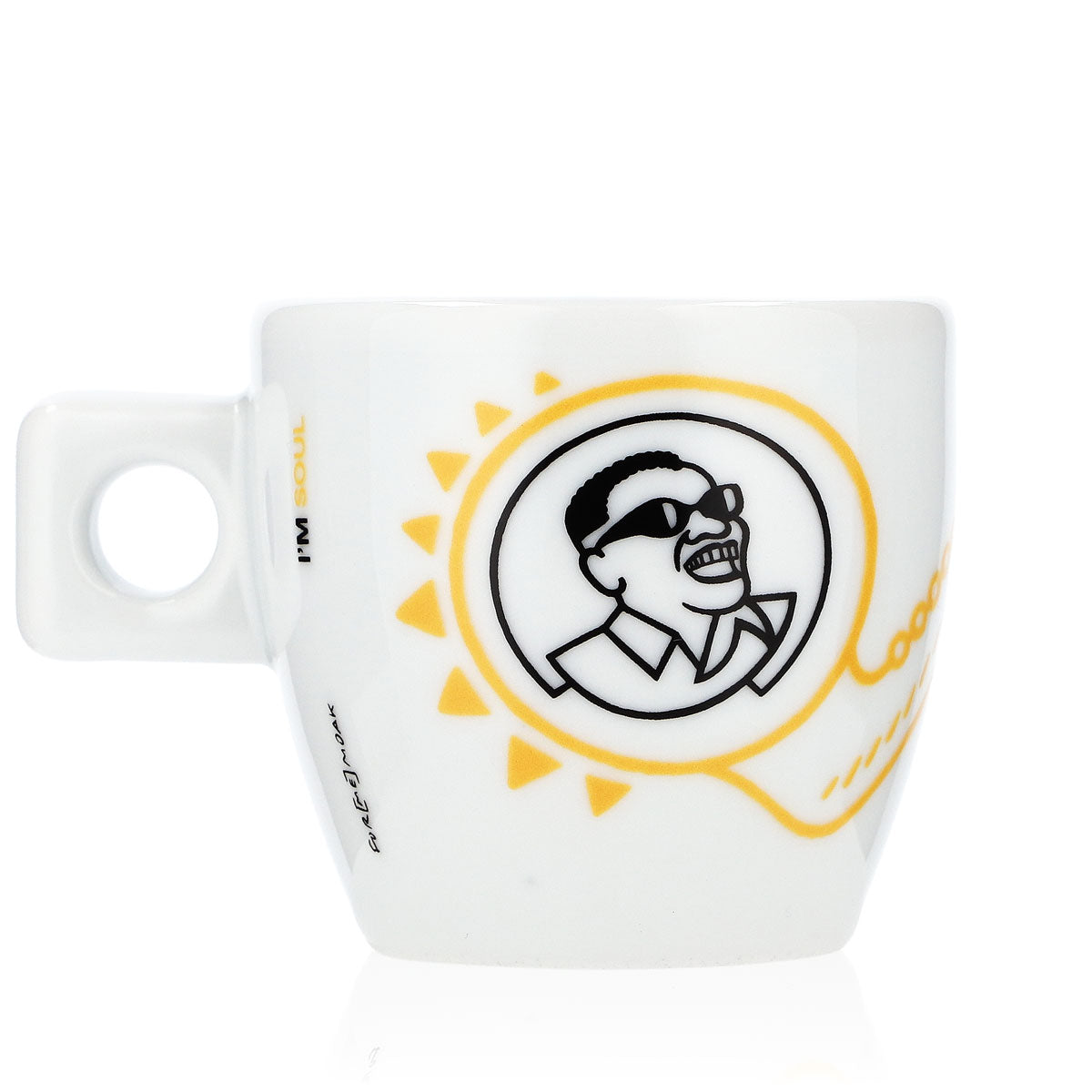 MOAK Kaffeetasse Espressotasse 50ml Henkeltasse Cafe Glas Gläser Soul