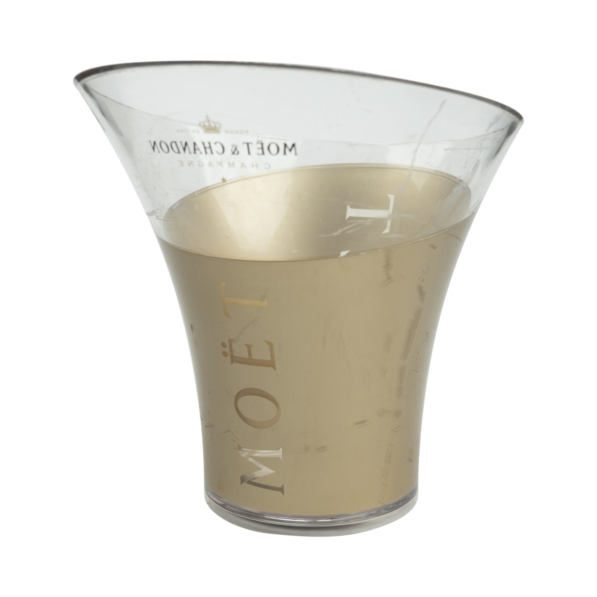 Moet Chandon Champagner Kühler Single Gold stark gebraucht Ice Cooler Behälter Flaschen – Ansicht 2