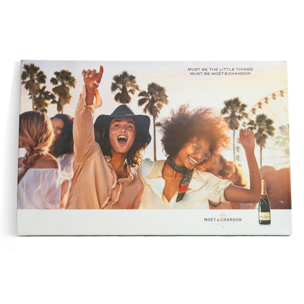 Moet Chandon Champagner Leinwand Wandbild Wandschmuck 100x65 cm Menschen feiern