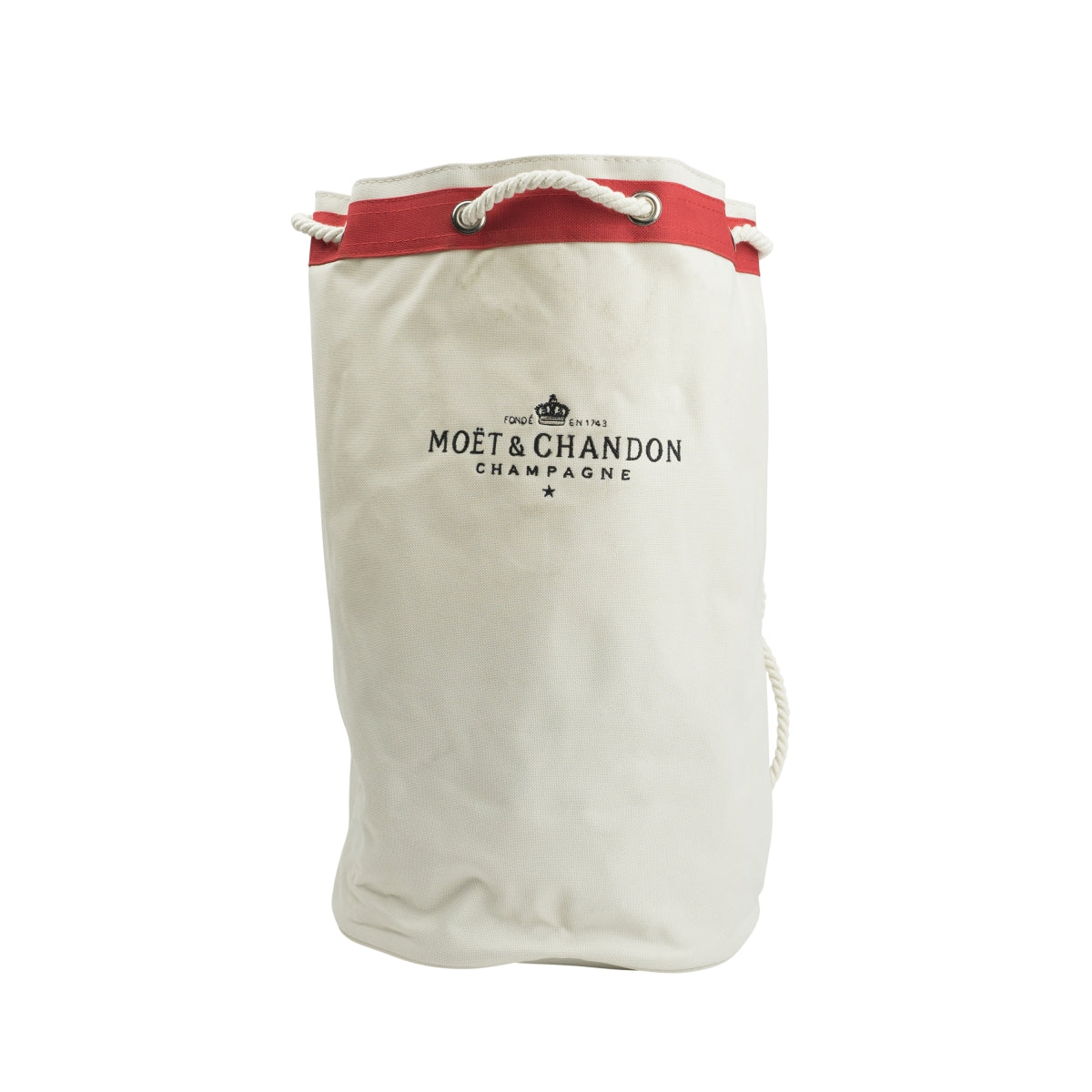 Moet Chandon Champagner Seesack Beige Tasche Rucksack Beutel Ice Imperial rot