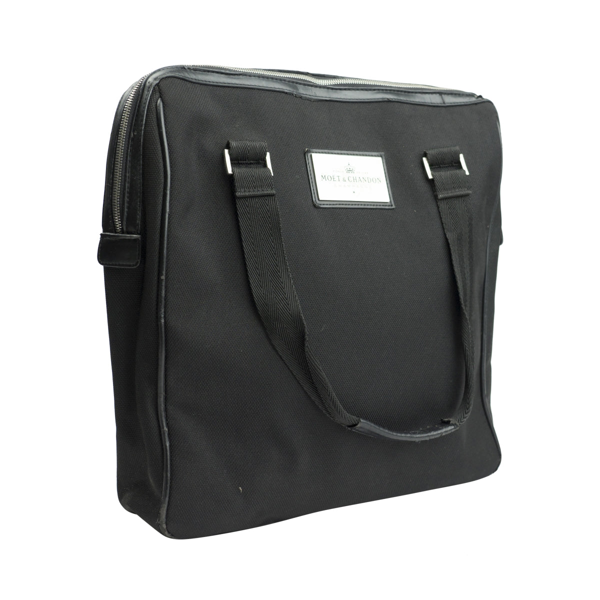 Moet Chandon Champagner Tragetasche Schwarz Business Handtasche Beutel Selten