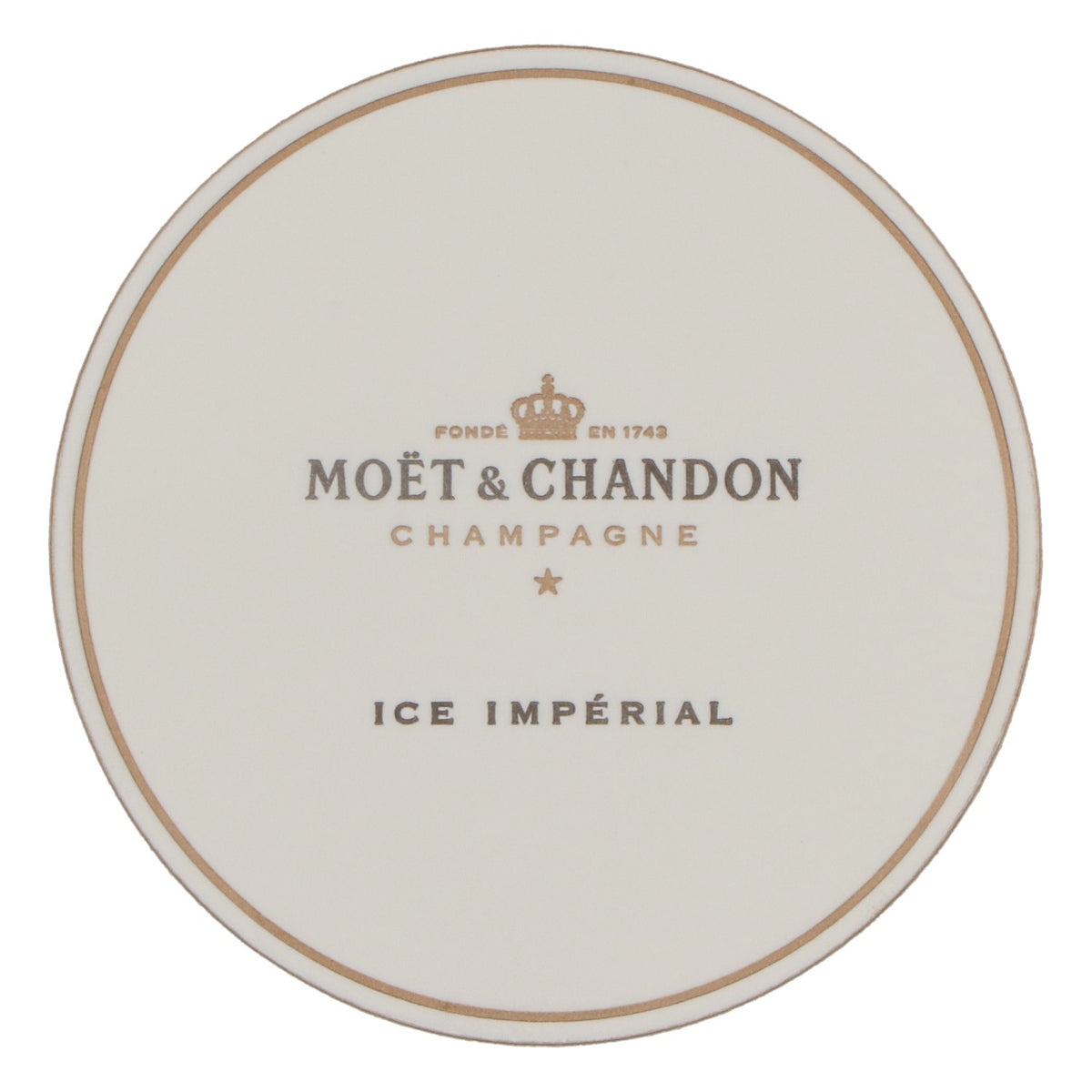 Moet Chandon Champagner Tropfdeckchen Glasuntersetzer 9cm Durchmesser