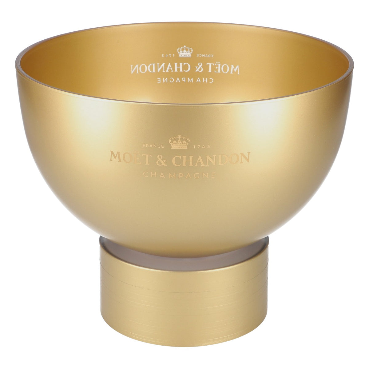 Moet Chandon Kühler Flaschenkühler Eisbehälter Gold Ø25 Eiswanne Champagner