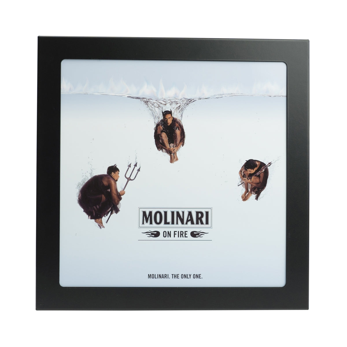 Molinari Sambuca Leuchtreklame On Fire 30x30 Licht Werbe Tafel Schild Deko – Ansicht 2