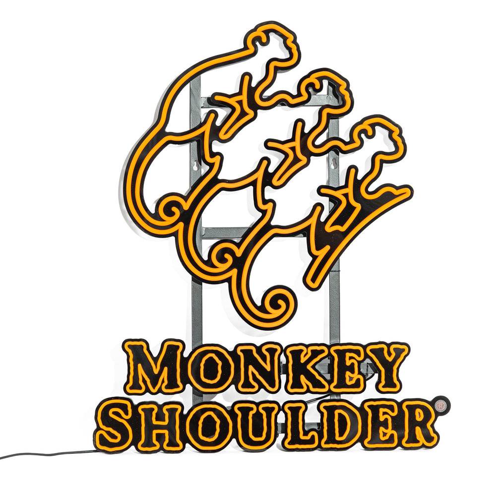 Monkey Shoulder Whiskey Leuchtreklame 60x50 cm LED