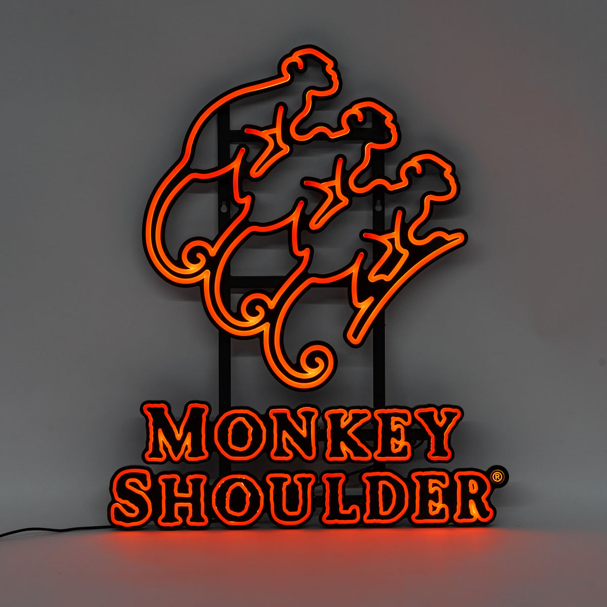 Monkey Shoulder Whiskey Leuchtreklame 60x50 cm LED – Ansicht 2