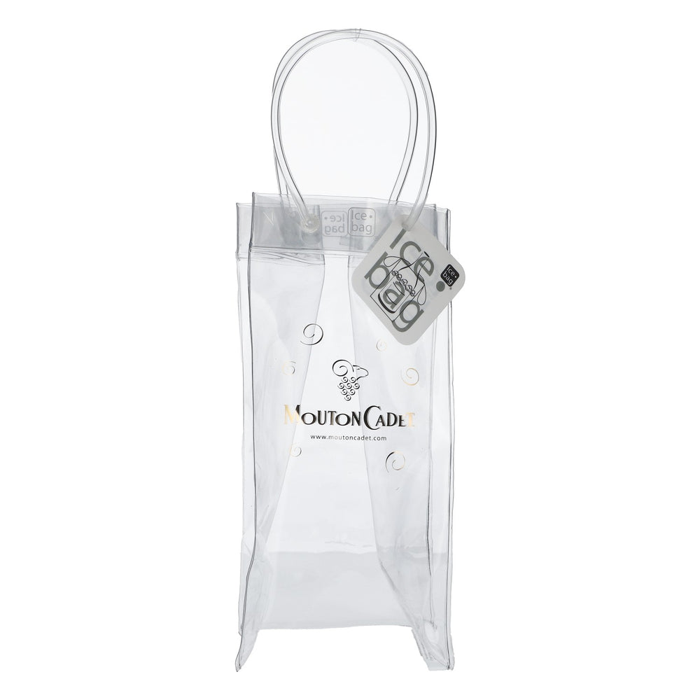 Mouton Cadet Wein Flaschentasche Kühltasche Transparent Ice Bag PVC