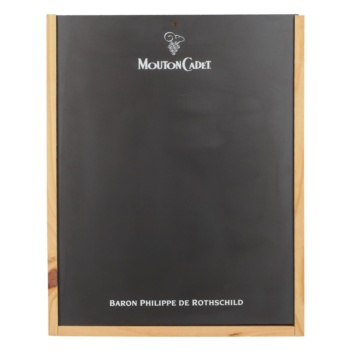 Mouton Cadet Wein Holzbox Flaschenbox Raumdeko braun/schwarz – Ansicht 2