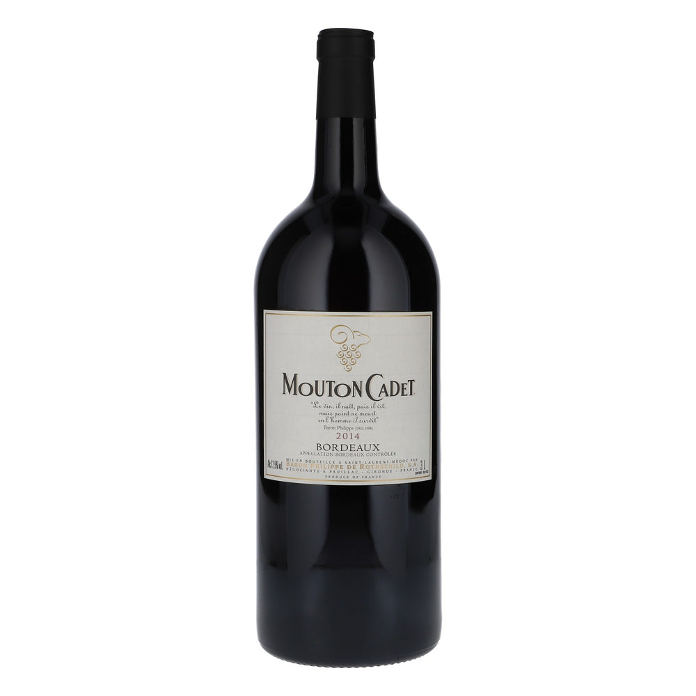 Mouton Cadet Wein Showflasche 3l Bordeaux 2014 12,5% vol. Dekoflasche