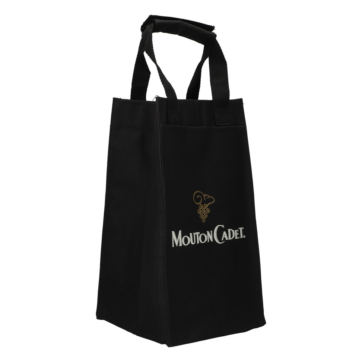 Mouton Cadet Wein Tasche Flaschenhalter 4 Fächer schwarz Flaschenträger – Ansicht 2