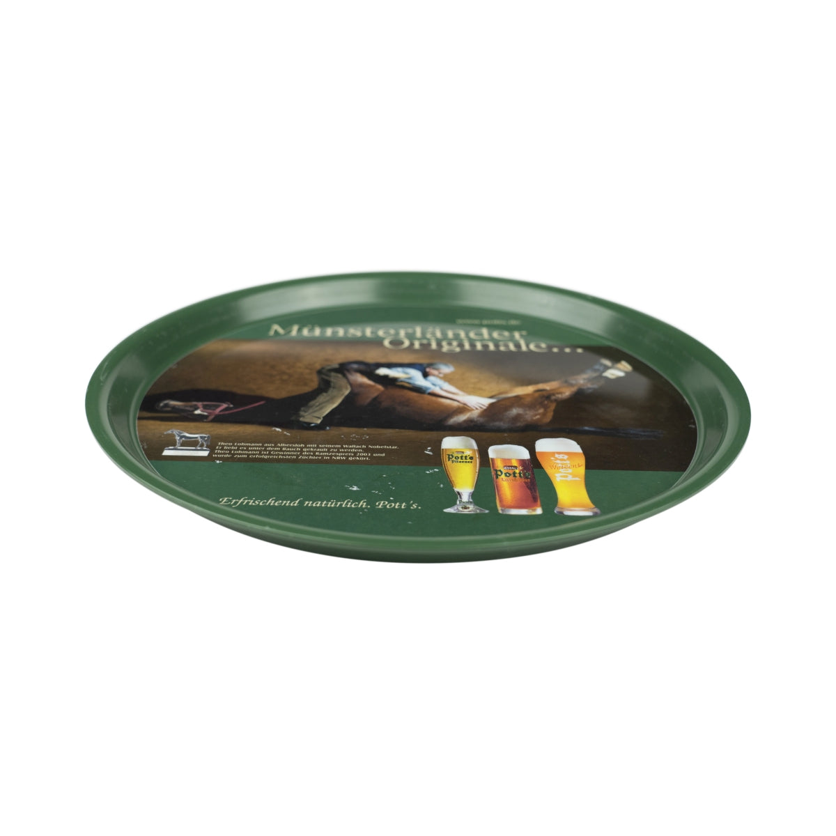 Münsterländer Originale Servier Tablett Ø37cm Gastro Speisen Getränke Kellner