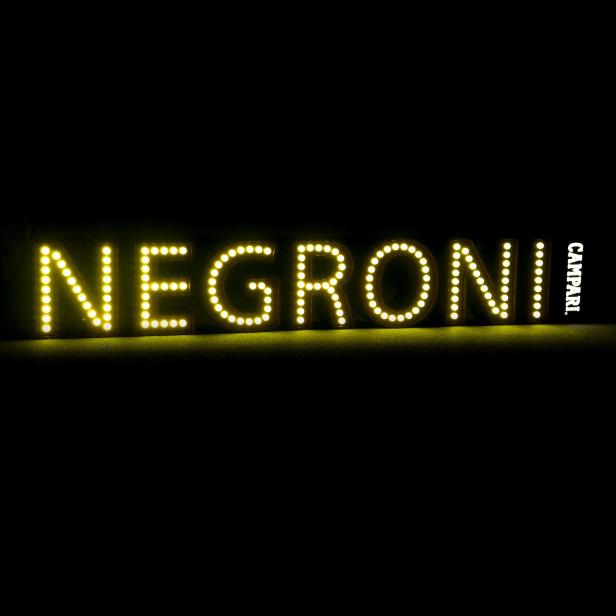 Negroni Leuchtreklame LED Buchstaben Campari rot Licht Werbung Bar Cocktail – Ansicht 4
