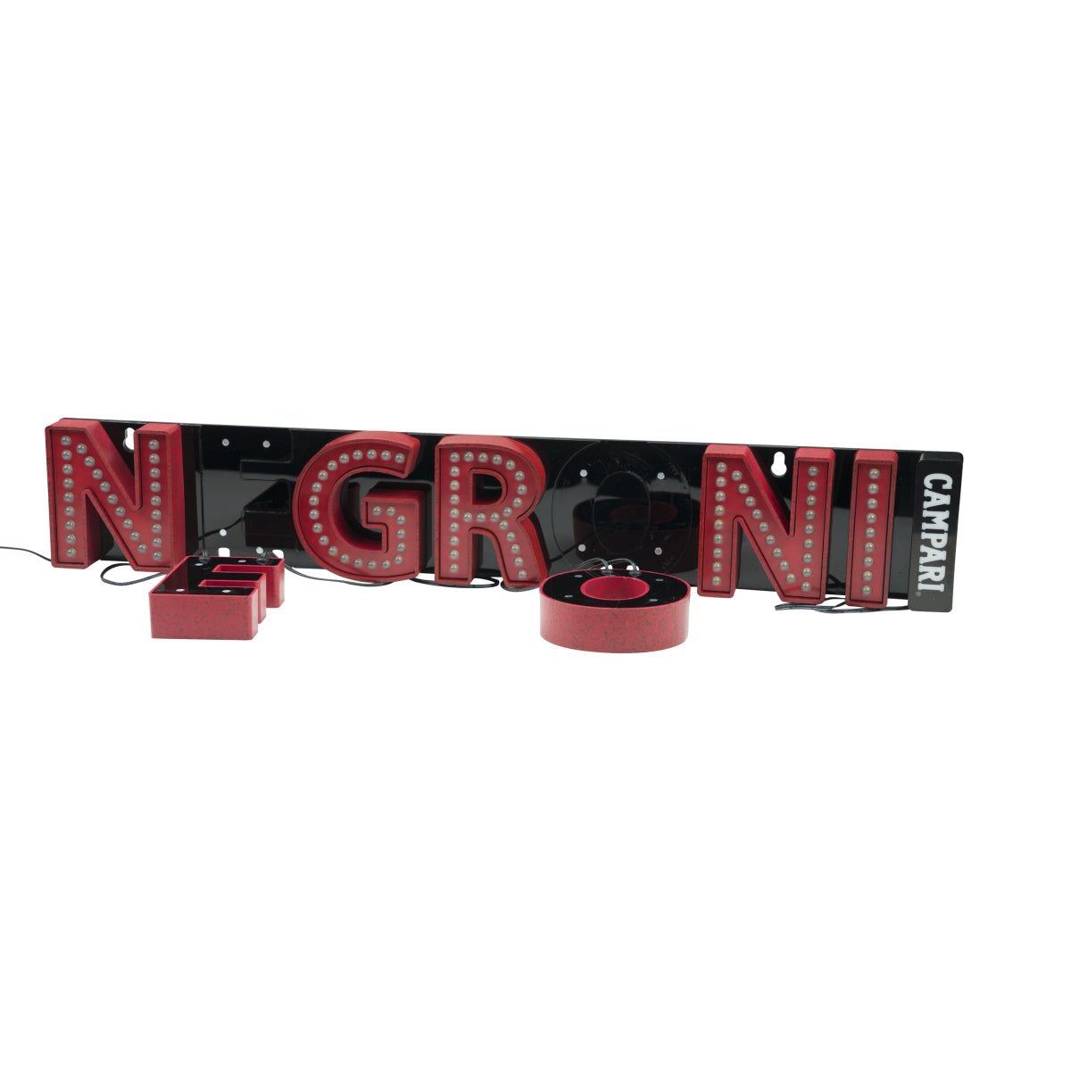 Negroni Leuchtreklame LED Buchstaben Campari rot Licht Werbung Bar Cocktail – Ansicht 5