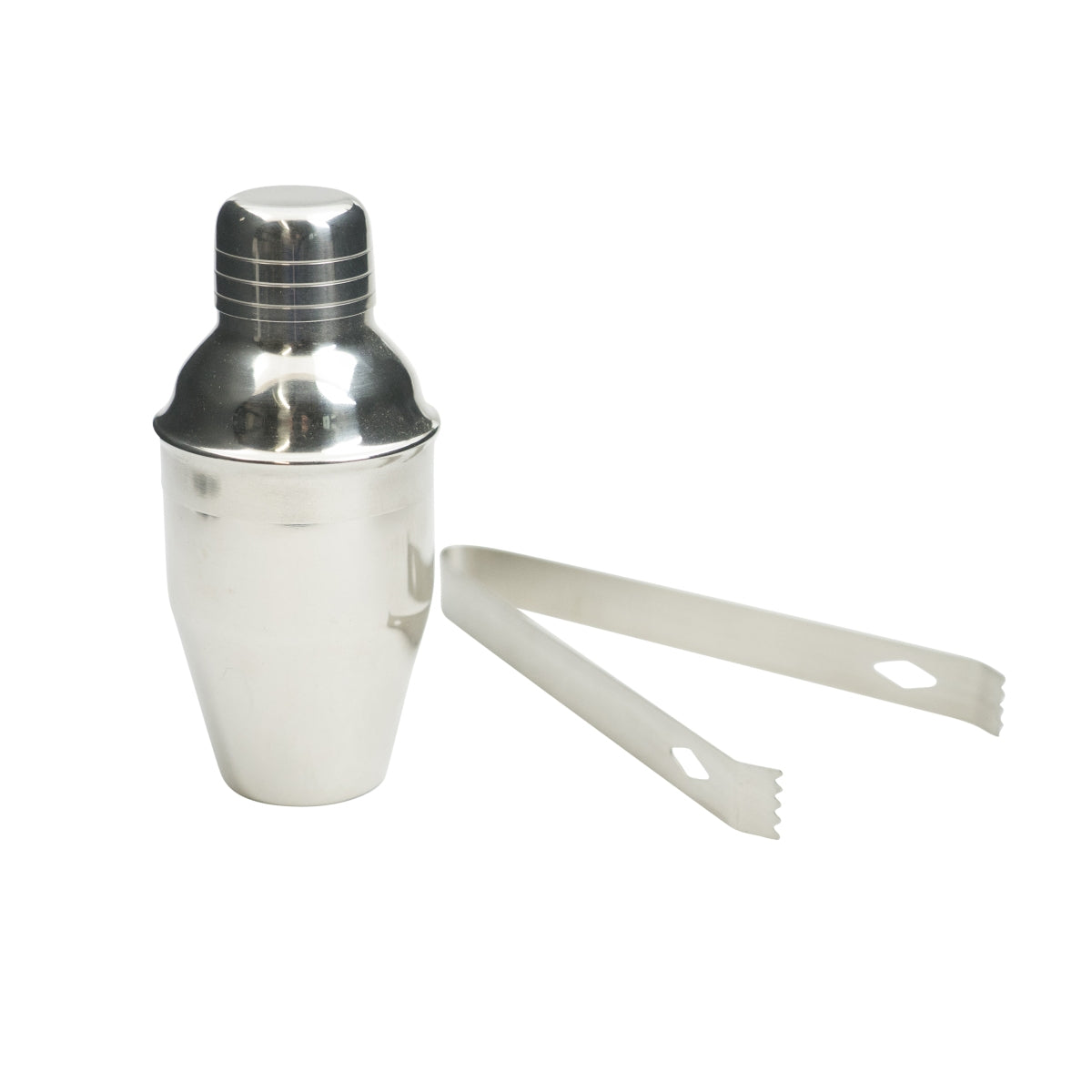 No Name Barset 3-Teilig Edlestahl 1x Mini-Shaker (0,15l) 1x Zange 1x Stirrer