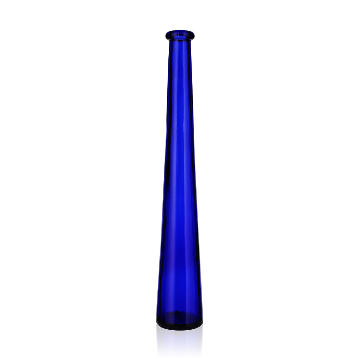 No Name Sonstiges Glas 0,2l Blaues Glas Kegelform Vase Dekoflasche