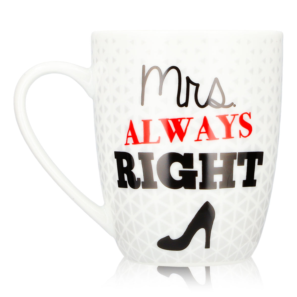 No Name Sonstiges Glas 0,35l Mrs. Always Right Becher für Dich weiß Keramik – Ansicht 3