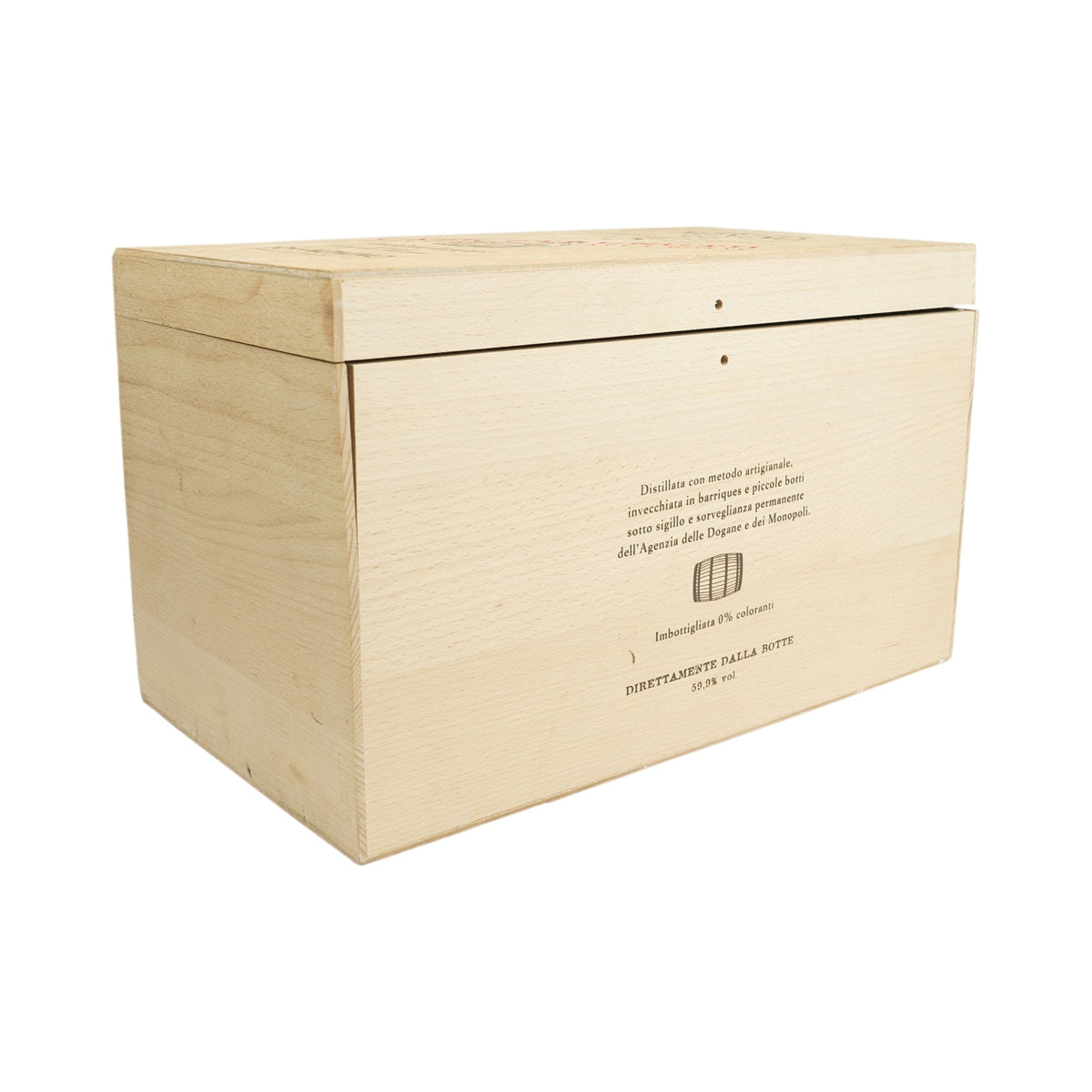Nonino Grappa Riserva Holzkiste natur 40x23x24cm Deko Box Kasten Display Show – Ansicht 2