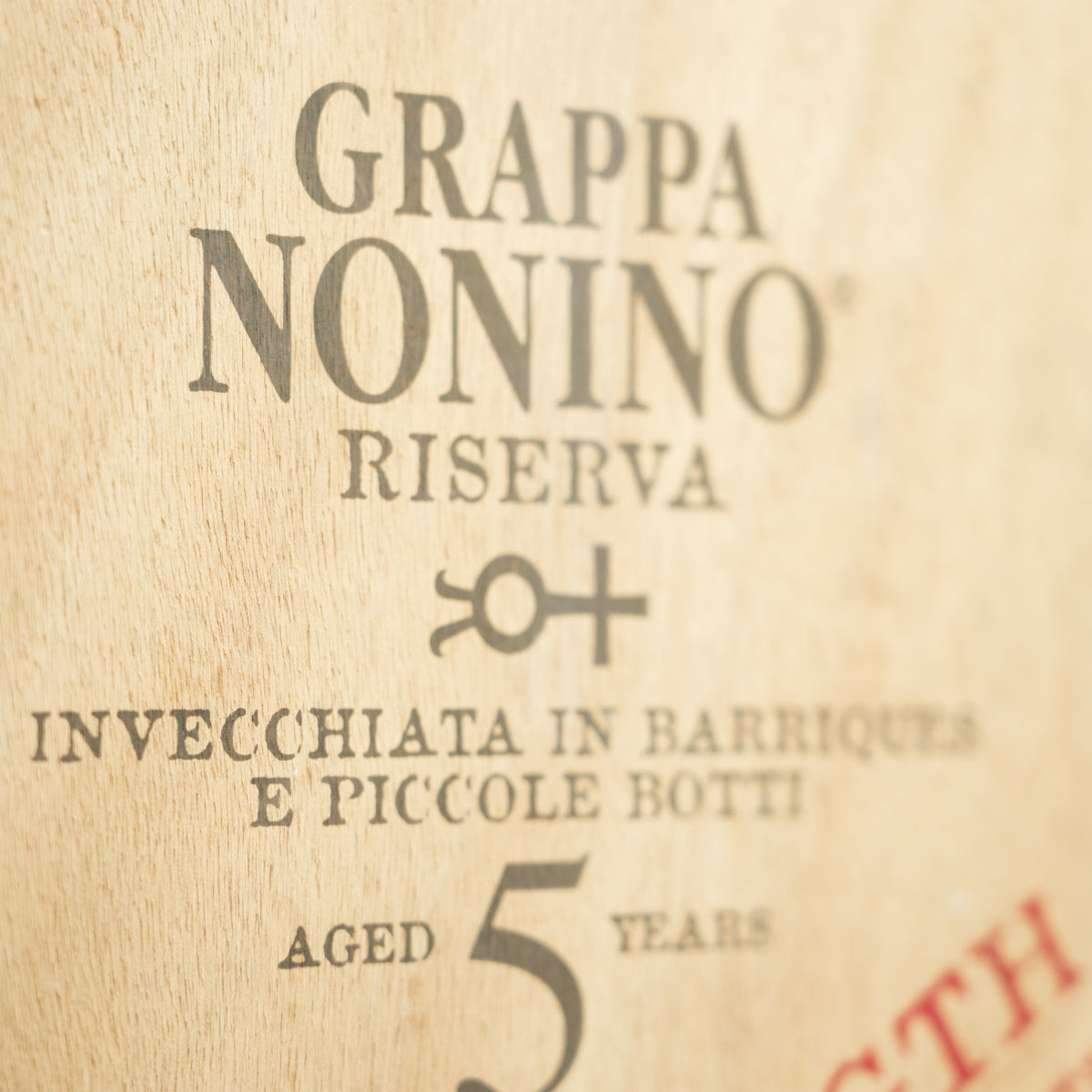 Nonino Grappa Riserva Holzkiste natur 40x23x24cm Deko Box Kasten Display Show – Ansicht 4